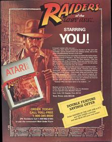 Raiders of the Lost Ark - Advertisement Flyer - Front Image