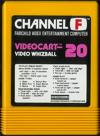 Videocart-20: Video Whizball - Cart - Front Image