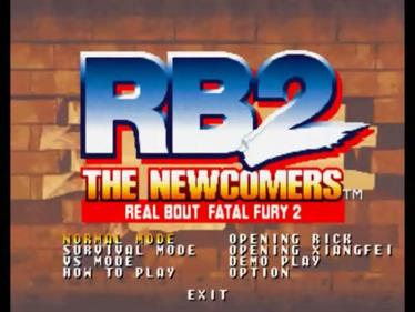 RB2: The Newcomers: Real Bout Fatal Fury 2 - Screenshot - Game Title Image