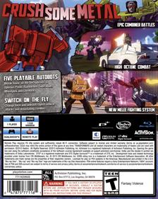 Transformers: Devastation - Box - Back Image