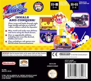 Kirby: Squeak Squad - Box - Back Image