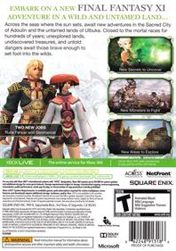 Final Fantasy XI Online: Seekers of Adoulin - Box - Back Image