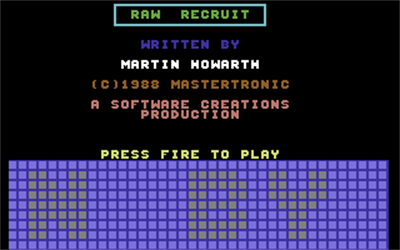Raw Recruit - Screenshot - Game Title Image