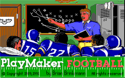 PlayMaker Football - Screenshot - Game Title