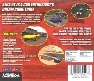 Sega GT - Box - Back Image