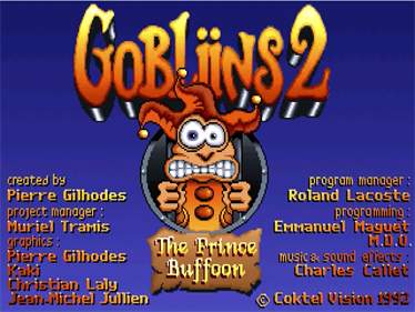 Gobliins 2: The Prince Buffoon - Screenshot - Game Title Image