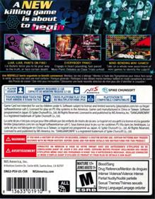 Danganronpa V3: Killing Harmony - Box - Back Image