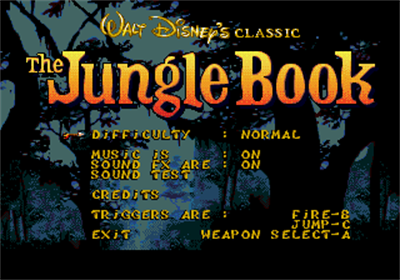 The Jungle Book - Screenshot - Game Select Image
