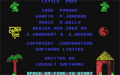 Little Puff in Dragonland - Screenshot - Game Title Image