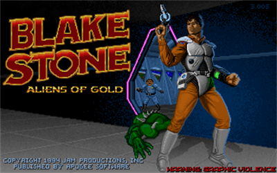 Blake Stone: Aliens of Gold - Screenshot - Game Title Image