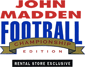 John Madden Football: Championship Edition - Clear Logo Image