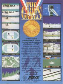 The Games: Winter Edition  - Box - Back Image