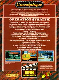 007 James Bond: The Stealth Affair - Box - Back Image