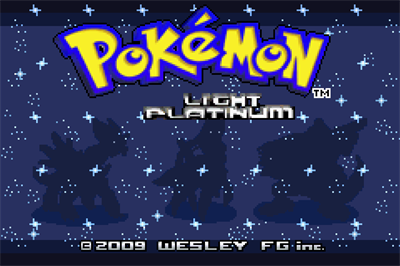 Pokémon Light Platinum - Screenshot - Game Title