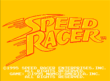 Speed Racer (Namco) - Screenshot - Game Title Image