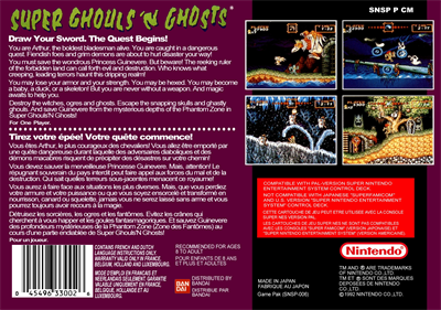 Super Ghouls 'n Ghosts - Box - Back Image