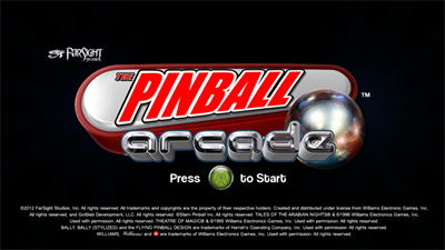The Pinball Arcade - Screenshot - Game Title Image