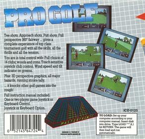 Pro Golf (Mastertronic Added Dimension) - Box - Back Image