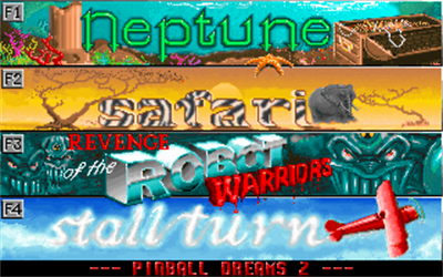 Pinball Dreams 2 - Screenshot - Game Select Image