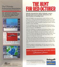 The Hunt for Red October - Box - Back Image