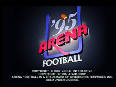 Arena Football '95 - Screenshot - Game Title Image