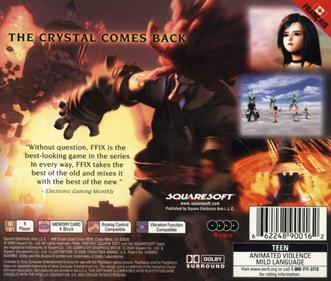Final Fantasy IX - Box - Back Image