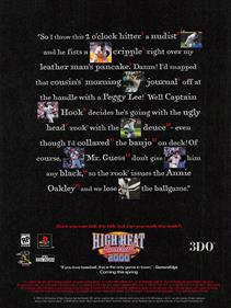 High Heat Baseball 2000 - Advertisement Flyer - Front Image
