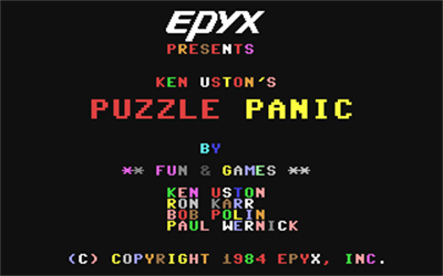 PuzzlePanic - Screenshot - Game Title Image