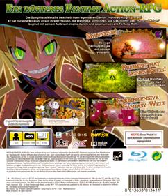 The Witch and the Hundred Knight - Box - Back Image