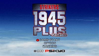 Strikers 1945 Plus Portable - Screenshot - Game Title Image