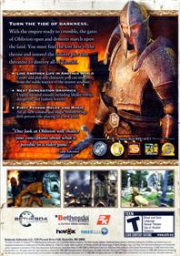 The Elder Scrolls IV: Oblivion - Box - Back Image