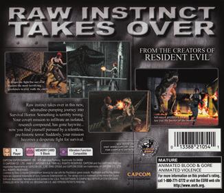 Dino Crisis - Box - Back Image