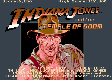 Indiana Jones and the Temple of Doom - Screenshot - Game Title Image