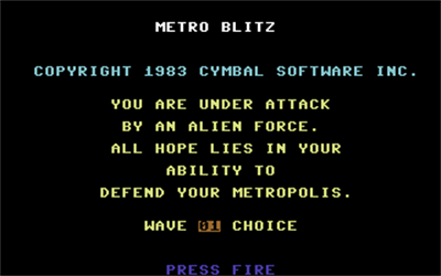 Metro Blitz - Screenshot - Game Title Image