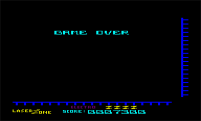 Laser Zone - Screenshot - Game Over Image