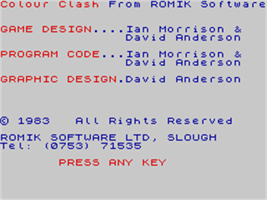 Colour Clash - Screenshot - Game Title Image