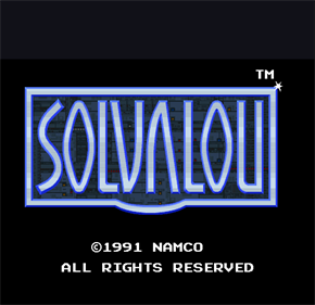 Solvalou - Screenshot - Game Title Image