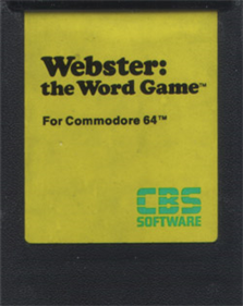 Webster: The Word Game - Cart - Front Image