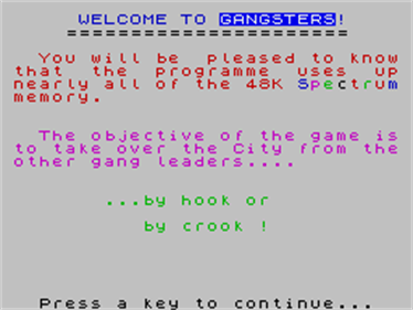 Gangsters! - Screenshot - Game Title Image