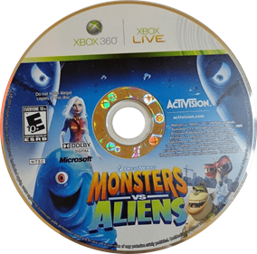 Monsters vs. Aliens - Disc Image