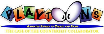 Playtoons 2: The Case of the Counterfeit Collaborator - Clear Logo Image