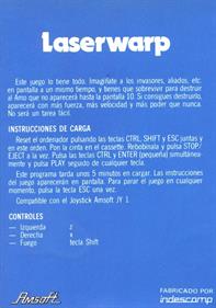 Laserwarp - Box - Back Image