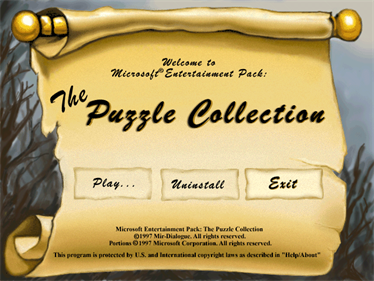 Microsoft Entertainment Pack: The Puzzle Collection - Screenshot - Game Title Image