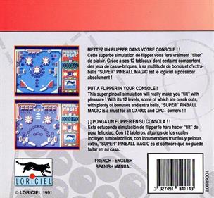Super Pinball Magic - Box - Back Image