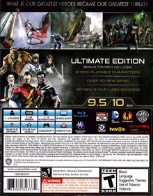 Injustice: Gods Among Us: Ultimate Edition - Box - Back Image