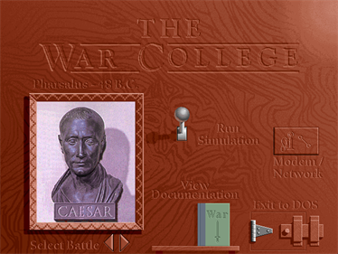 The War College: Universal Military Simulator 3 - Screenshot - Game Title Image
