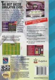 Championship Soccer '94 - Box - Back Image