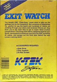 Exit Watch - Box - Back Image