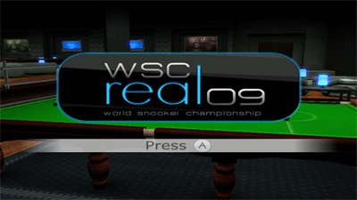 WSC Real 09: World Snooker Championship  - Screenshot - Game Title Image