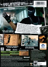 Tom Clancy's Splinter Cell: Double Agent - Box - Back Image